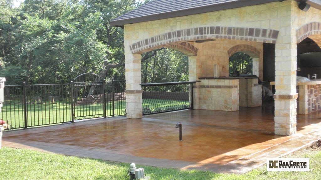 decorative concrete patio